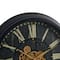 Glitzhome&#xAE; 27.5&#x22; Oversized Vintage Round Black Gear Clock